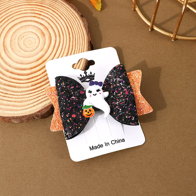 Wholesale Halloween Party Festive Atmosphere Dress Up Bow Props Hairpin